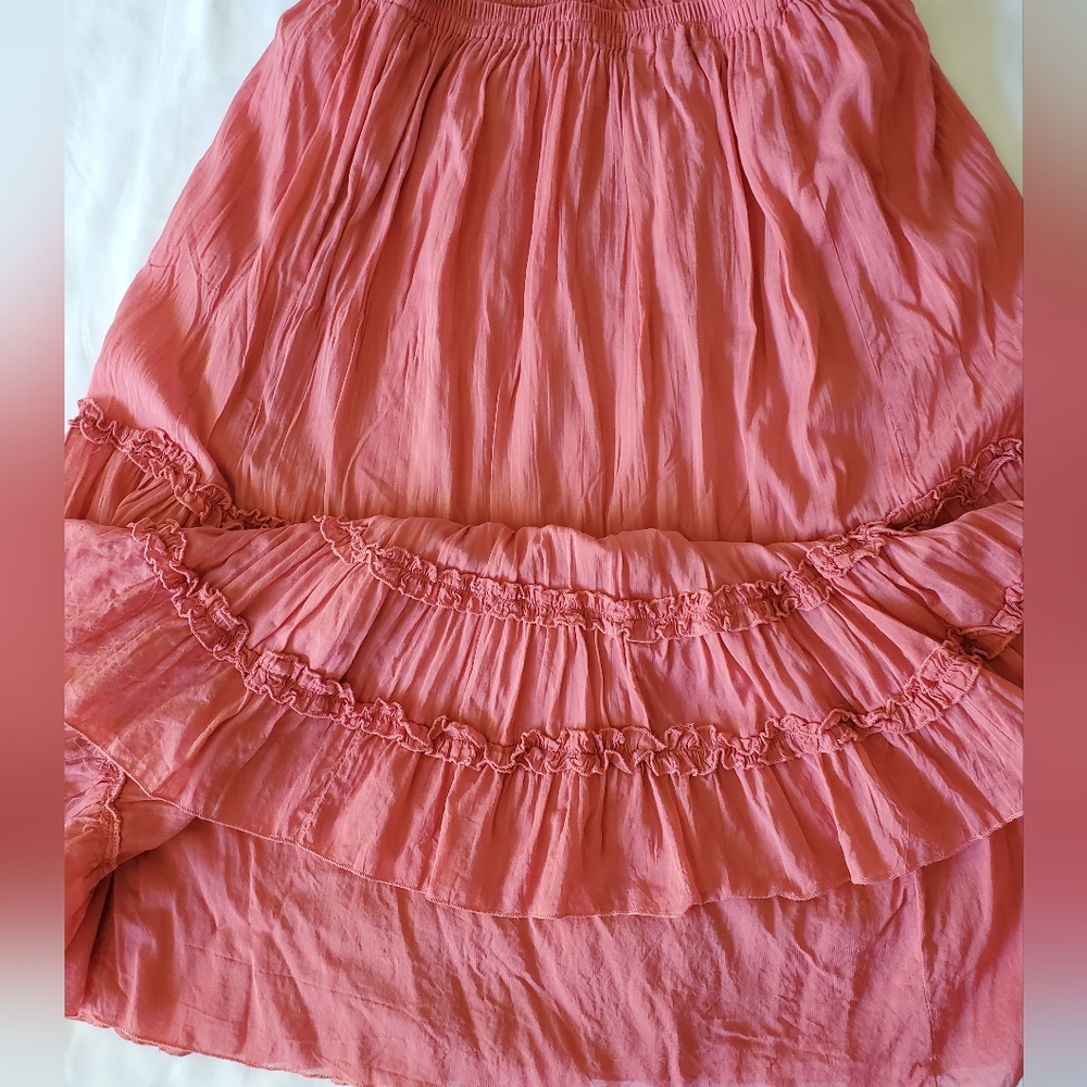 Elegant Pink Maxi Skirt - Picture 4 of 5